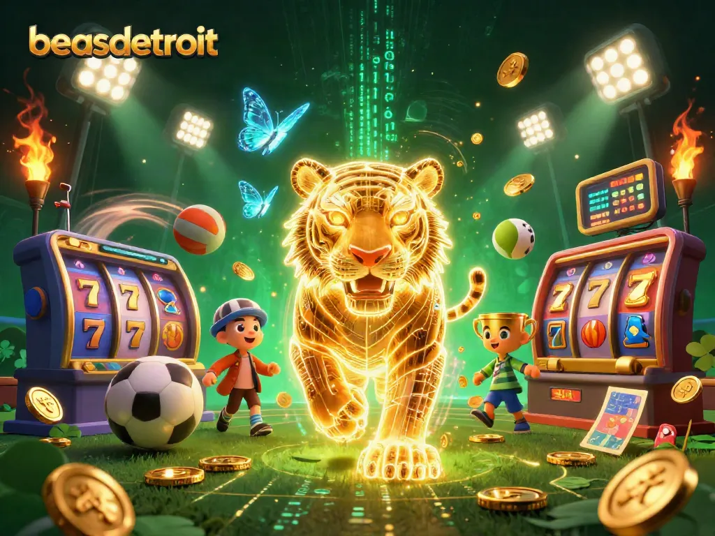 beasdetroit brings excitement with a golden tiger and dynamic slot action in a digital casino