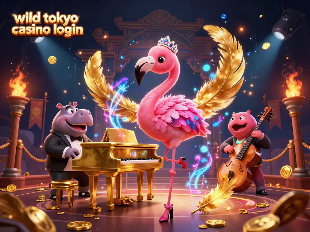 Engage with the wild tokyo casino login scene filled with vibrant characters and exciting casino elements.